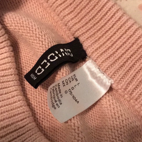 Pink Cropped Sweater - Picture 6 of 6